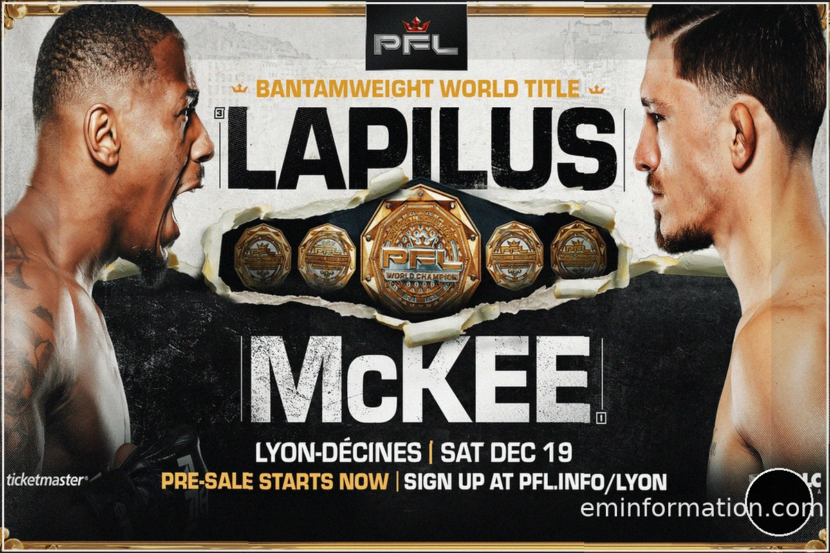 PFL Lyon: Lapilus vs. McKee for Inaugural Bantamweight Title in France